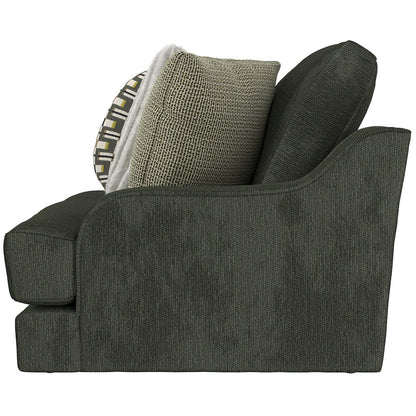 Olympus Sofa with Cuddler Coil Cushions in Green Color