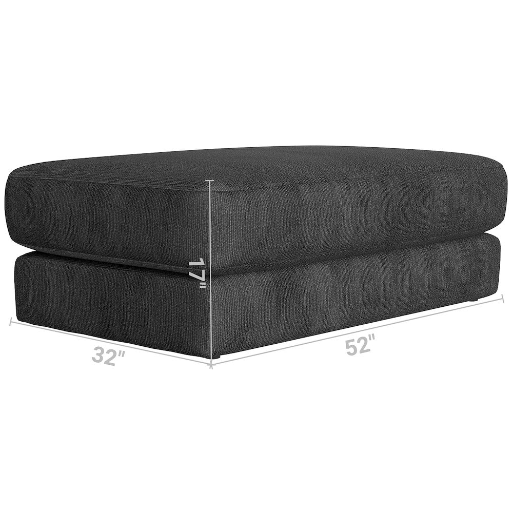 Olympus Ottoman in Blue Color