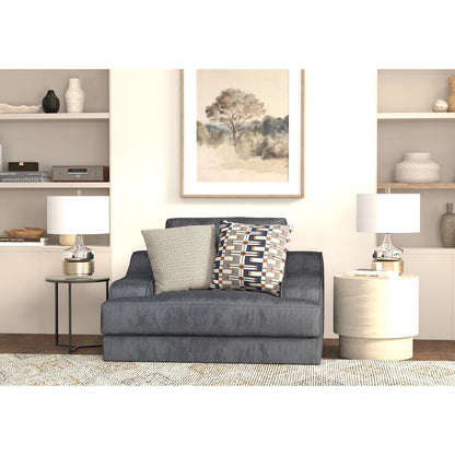 Olympus Chair & 1/2 with Cuddler Cushion in Blue Color