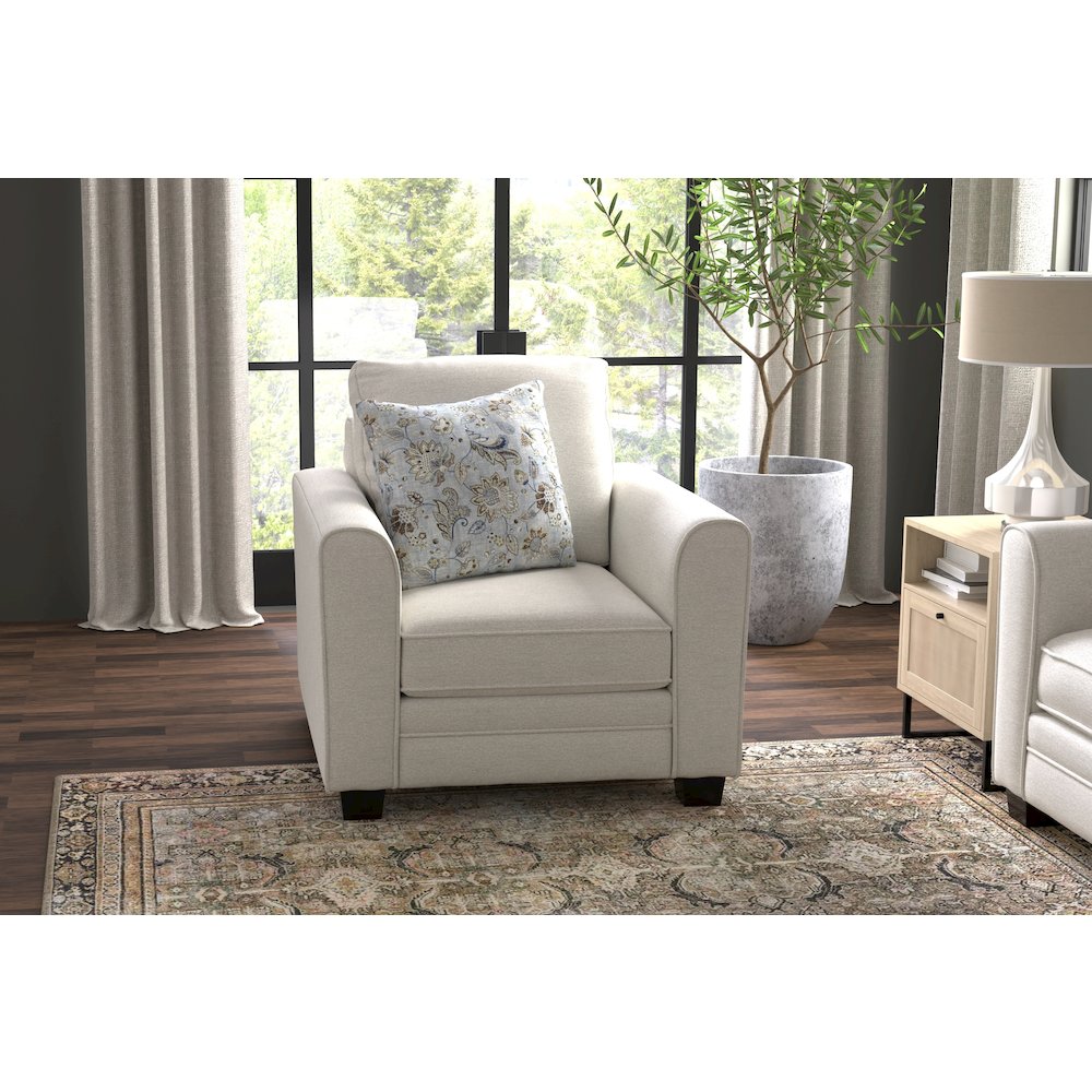 Magnolia Club Chair in Beige Color