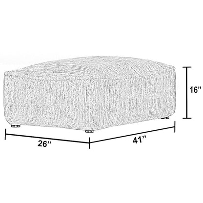 Bankside Ottoman in Grey Color