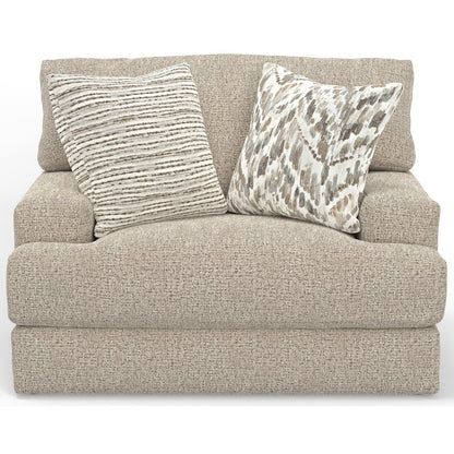 Brett Chair with Cuddler Cushion in Brown Color