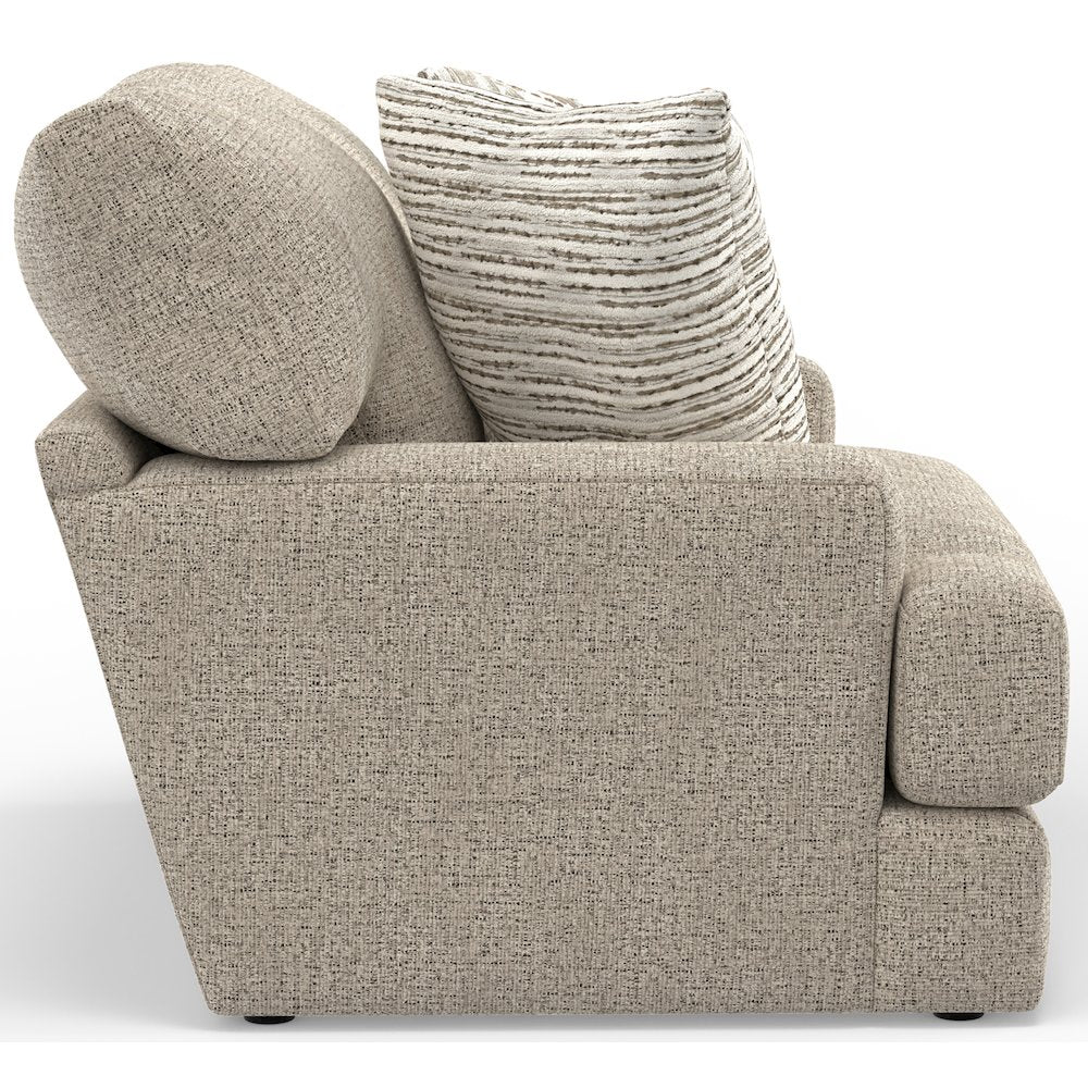 Brett Chair with Cuddler Cushion in Brown Color