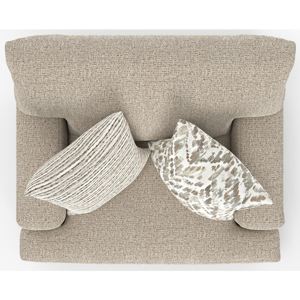 Brett Chair with Cuddler Cushion in Brown Color