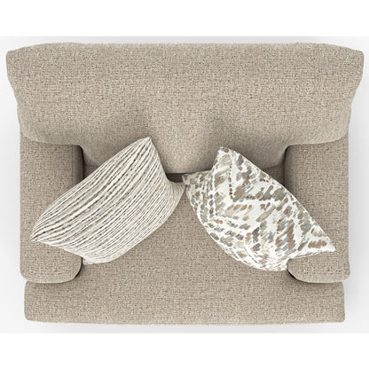 Brett Chair with Cuddler Cushion in Brown Color