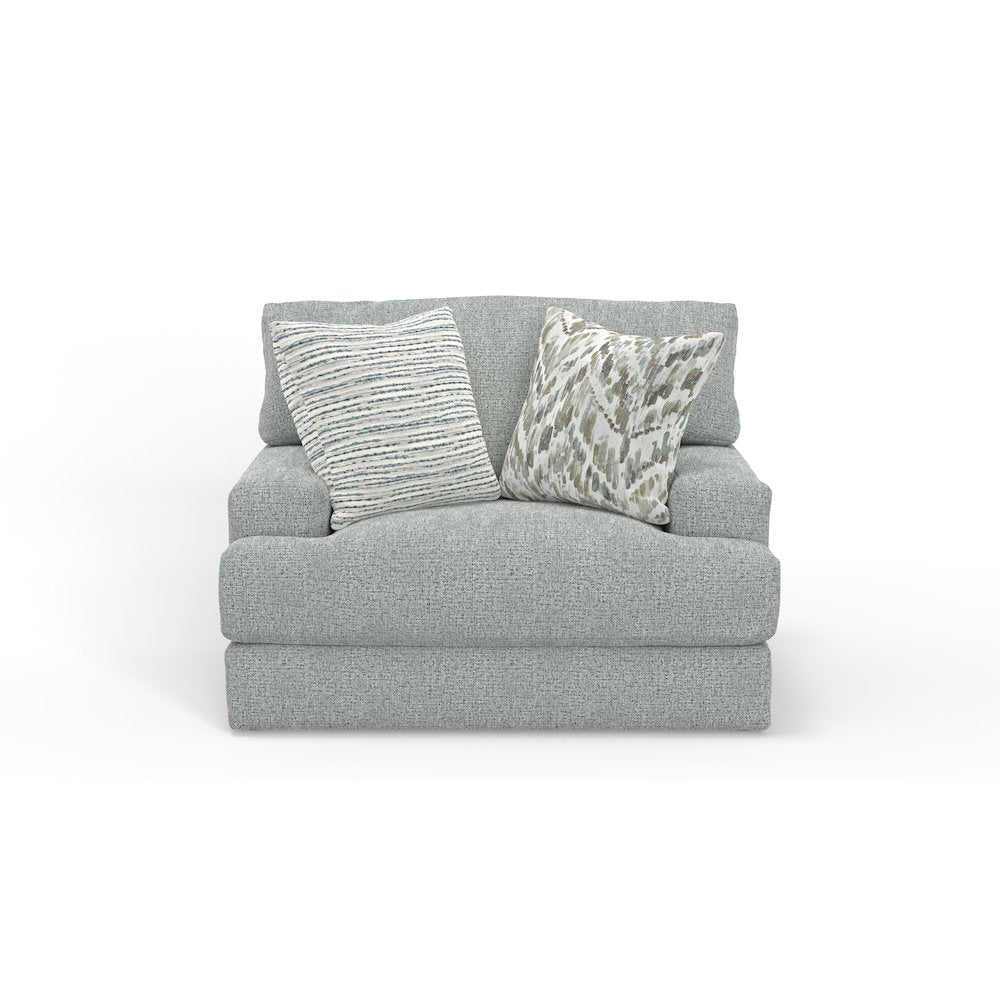 Brett Chair with Cuddler Cushion in Blue Color