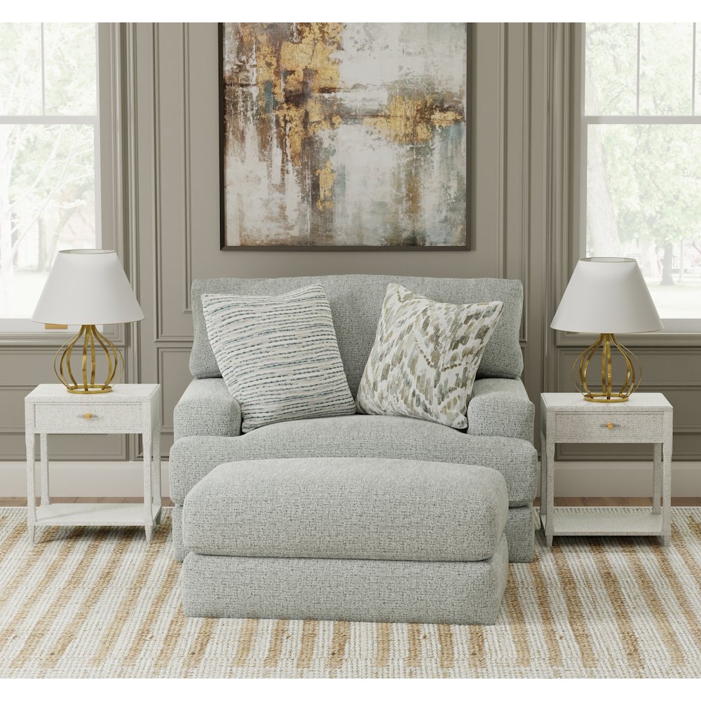 Brett Chair with Cuddler Cushion in Blue Color