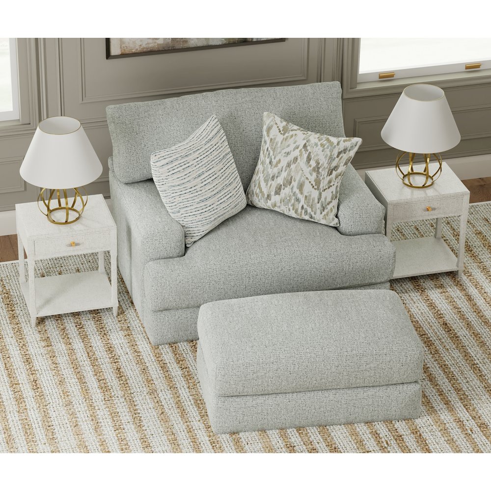 Brett Chair with Cuddler Cushion in Blue Color