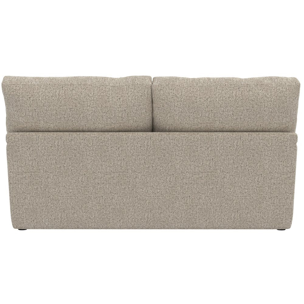 Brett Loveseat with Cuddler Cushions in Brown Color