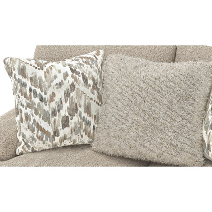 Brett Loveseat with Cuddler Cushions in Brown Color