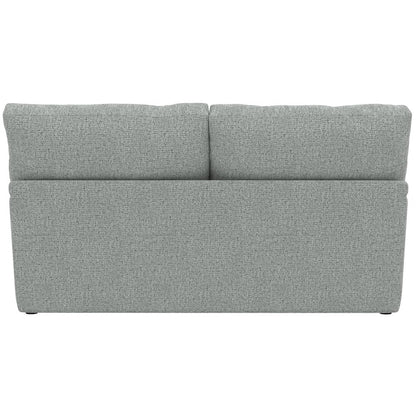 Brett Loveseat with Cuddler Cushions in Blue Color