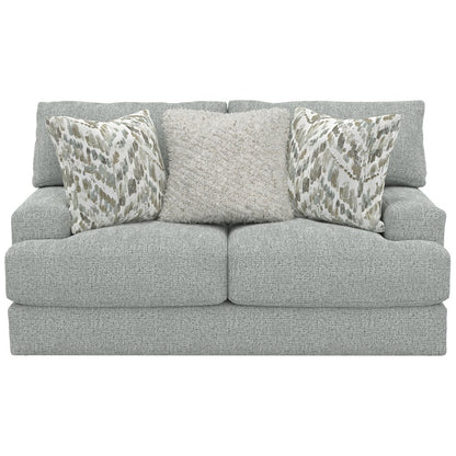 Brett Loveseat with Cuddler Cushions in Blue Color