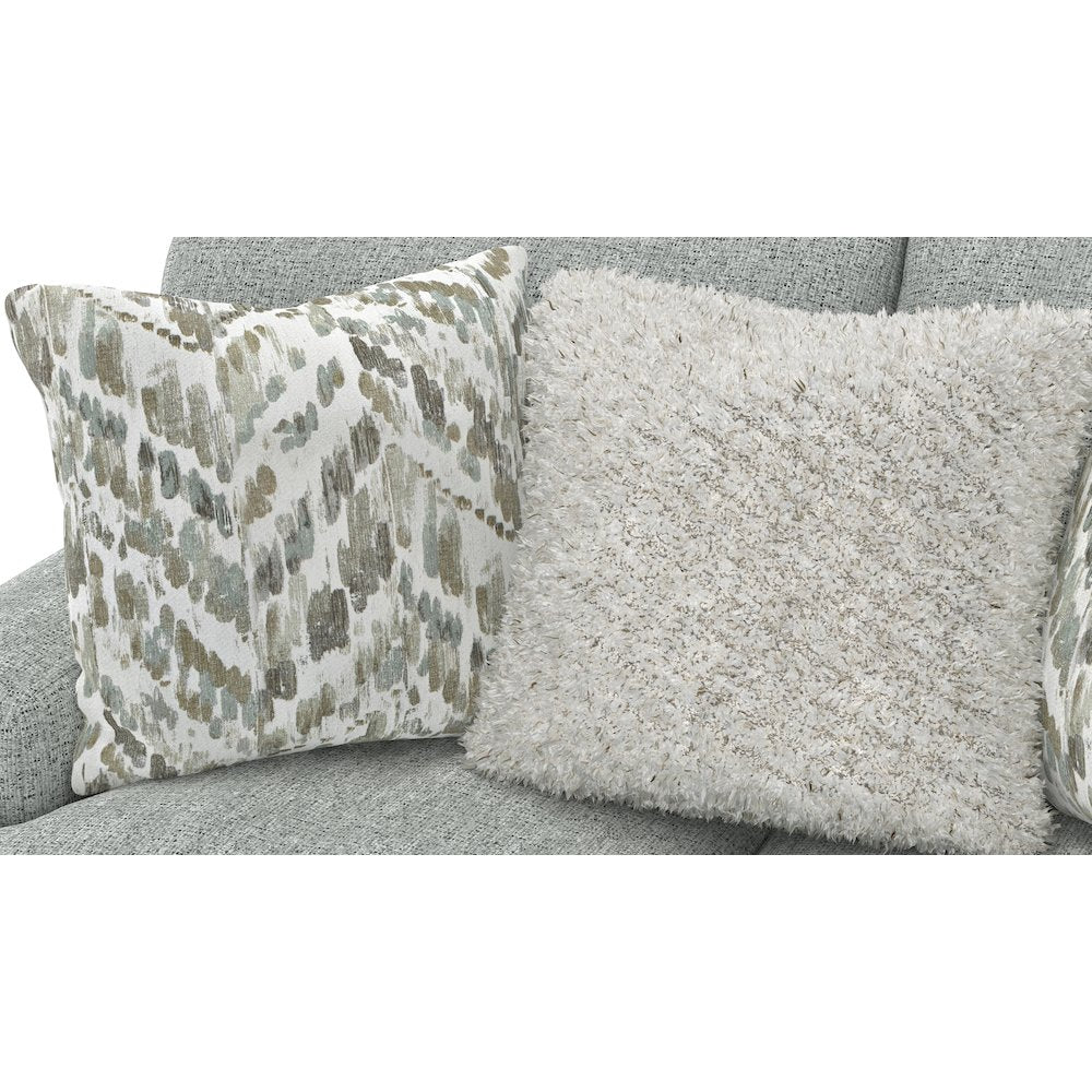 Brett Loveseat with Cuddler Cushions in Blue Color