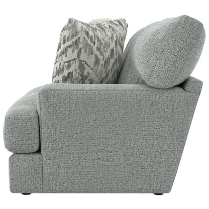 Brett Loveseat with Cuddler Cushions in Blue Color