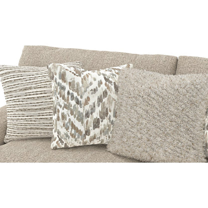 Brett 93" Sofa with Cuddler Cushions in Brown Color