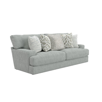 Brett 93" Sofa with Cuddler Cushions in Blue Color