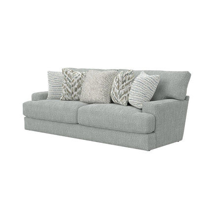Brett 93" Sofa with Cuddler Cushions in Blue Color