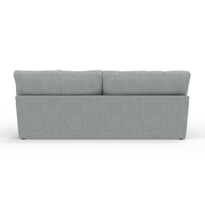 Brett 93" Sofa with Cuddler Cushions in Blue Color