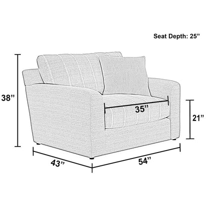 Lindsey Oversized Chair in Brown Color