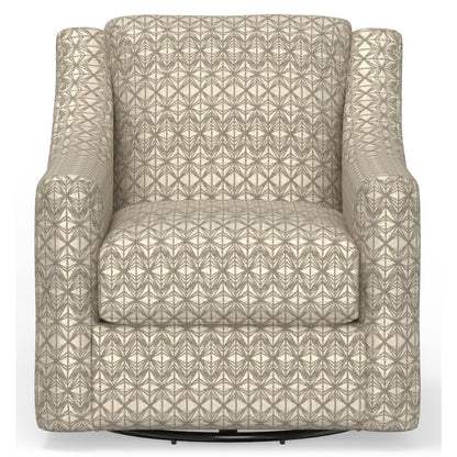 Hyde Park Swivel Chair in Brown Color