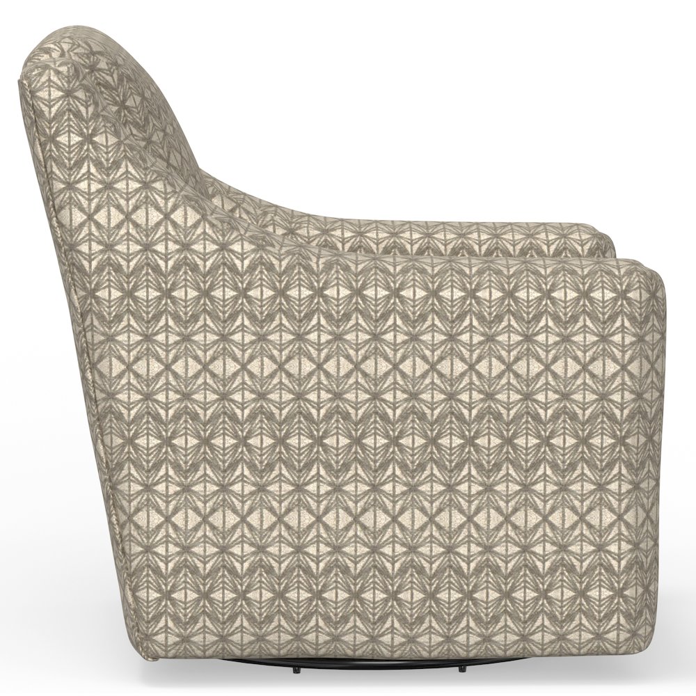 Hyde Park Swivel Chair in Brown Color