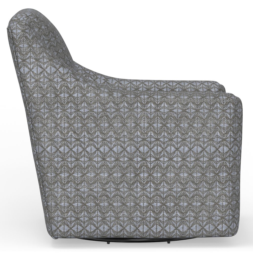 Hyde Park Swivel Chair in Grey Color