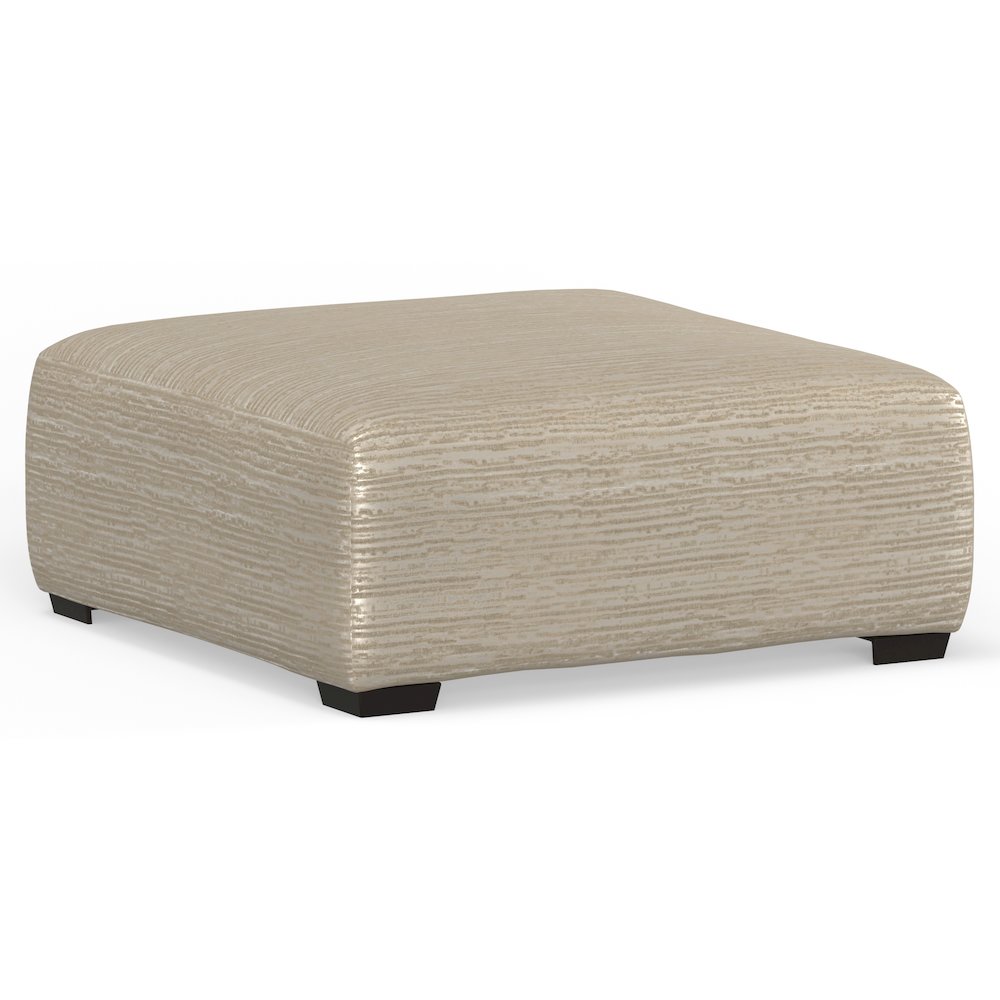 Hyde Park Cocktail Ottoman in Brown Color