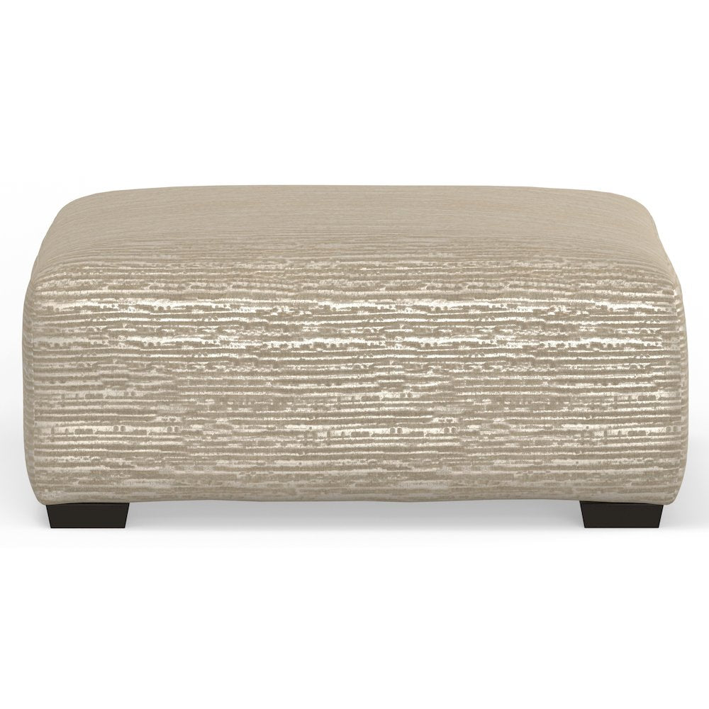 Hyde Park Cocktail Ottoman in Brown Color