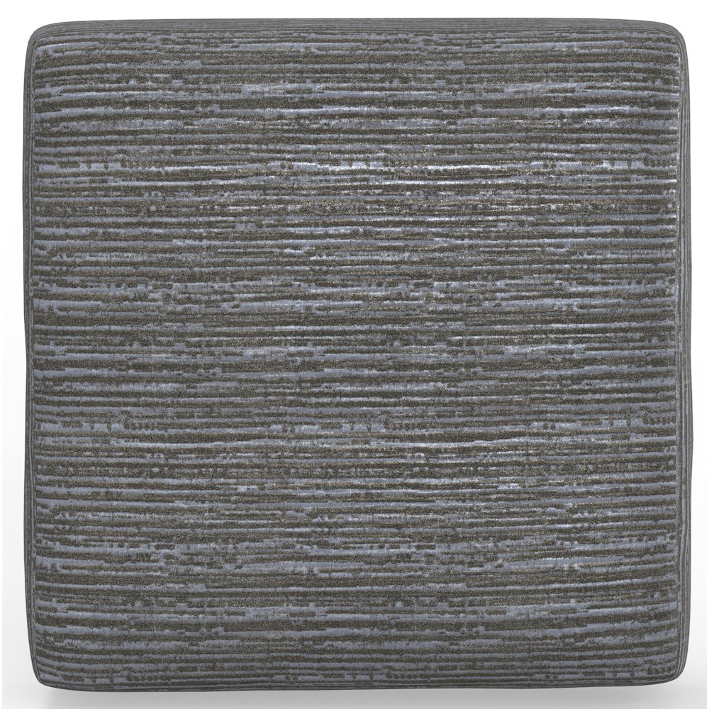 Hyde Park Cocktail Ottoman in Grey Color