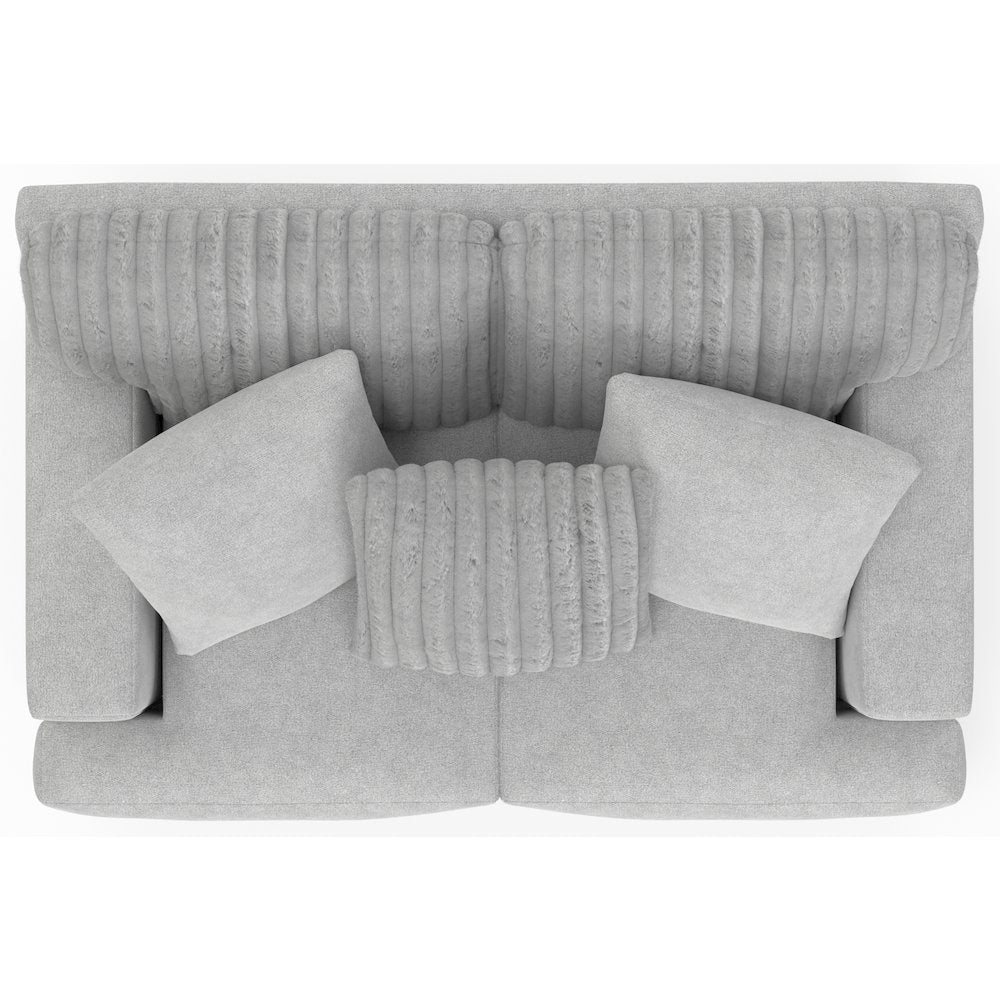 Eagan Loveseat in Grey Color