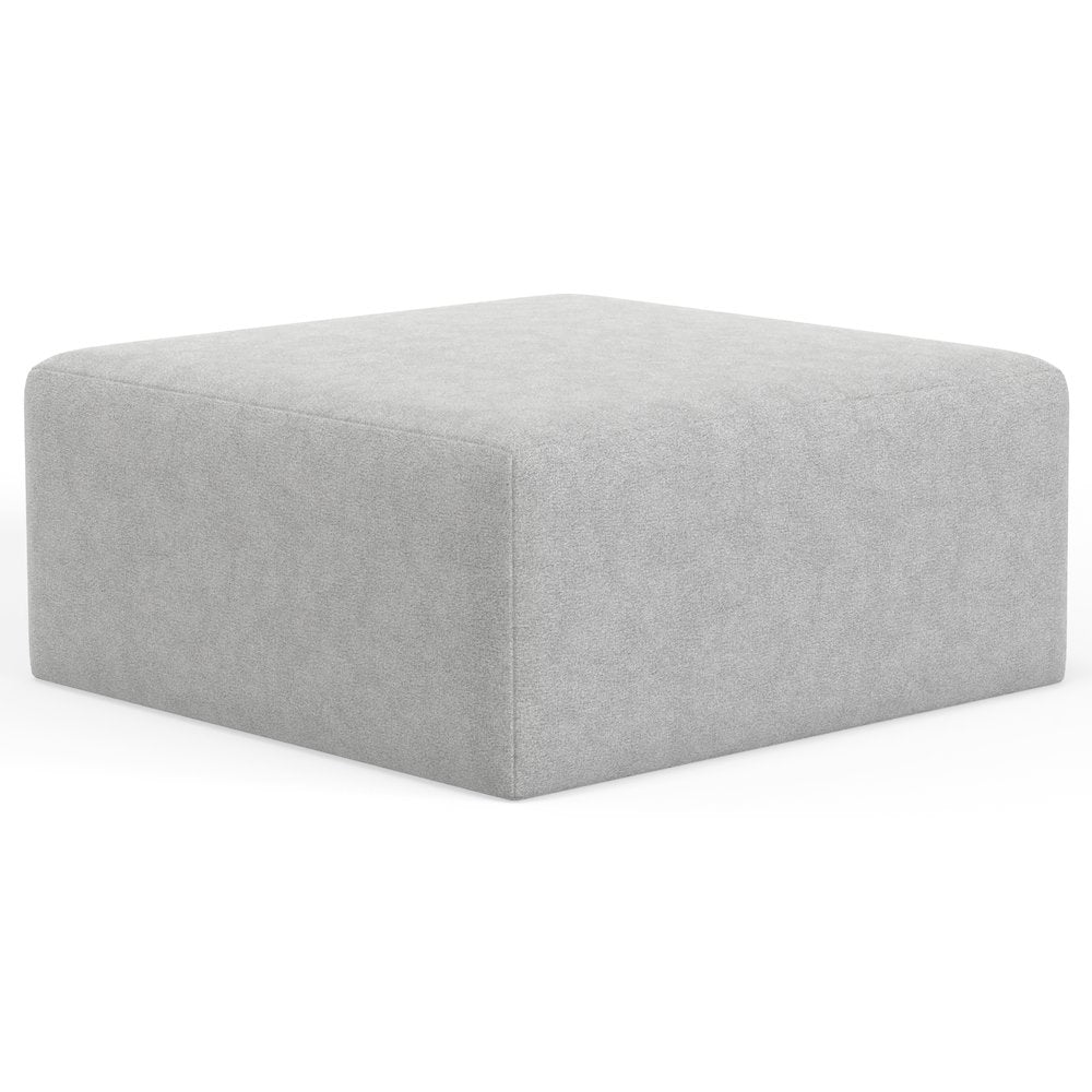 Eagan 41" Cocktail Ottoman in Grey Color