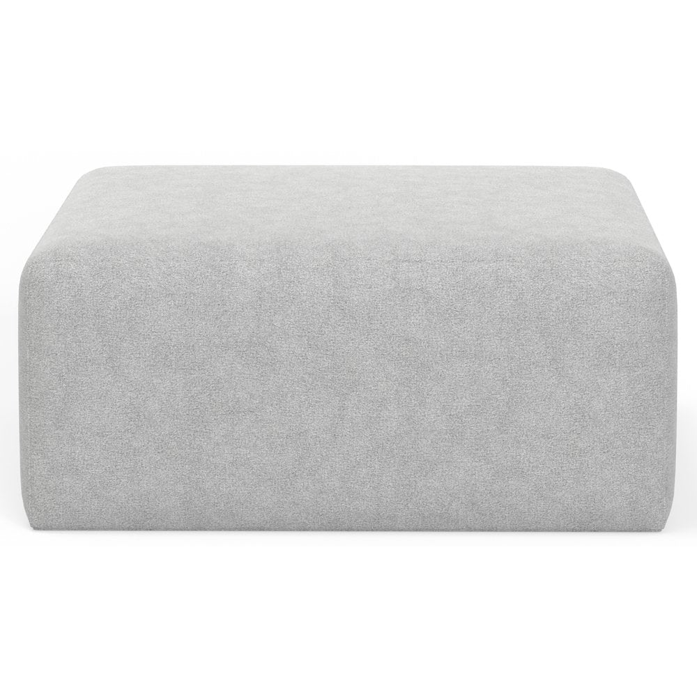 Eagan 41" Cocktail Ottoman in Grey Color