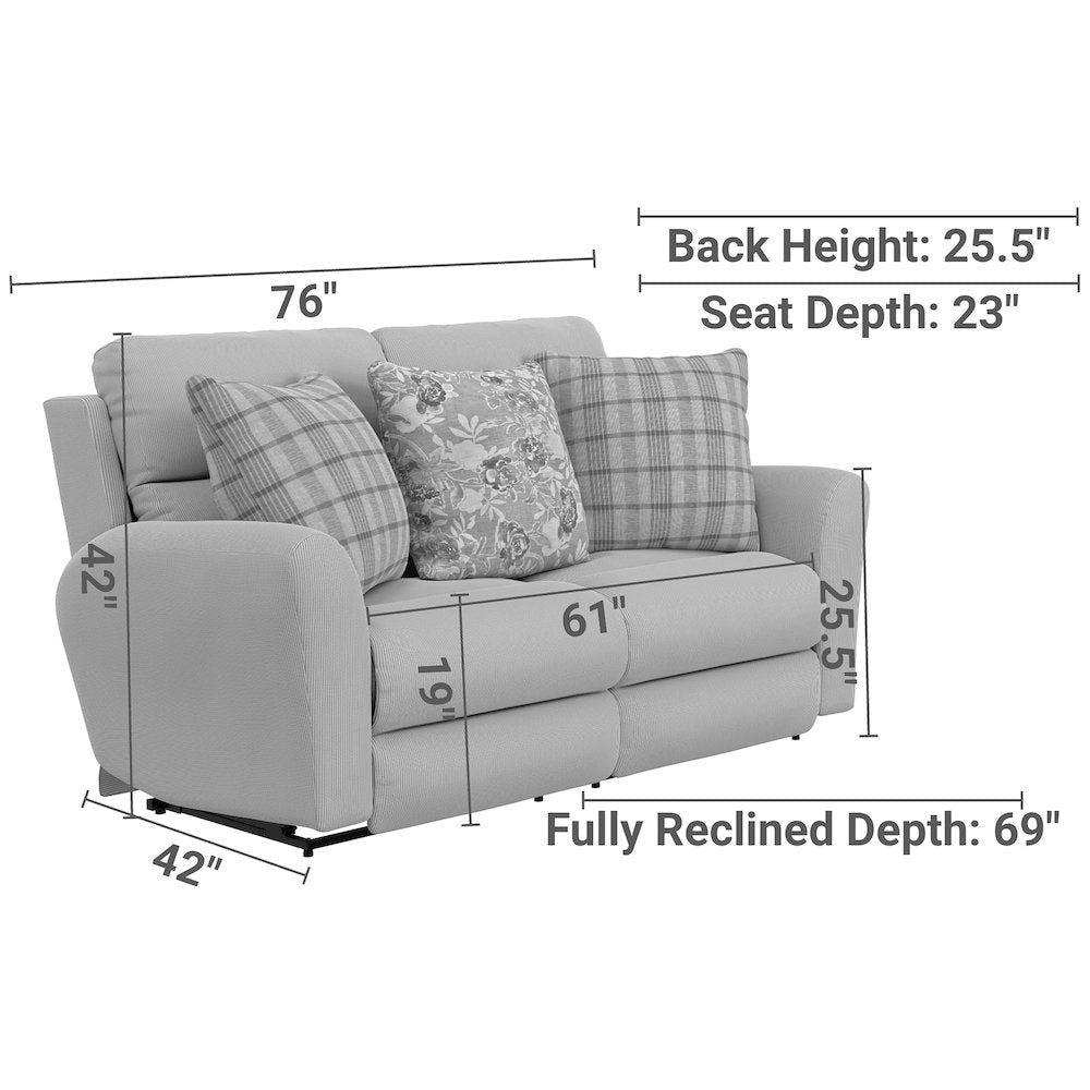 Chappy Lay Flat Reclining Loveseat