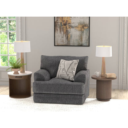Tyson Chair with Cuddler Cushion in Grey Color