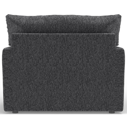 Tyson Chair with Cuddler Cushion in Grey Color