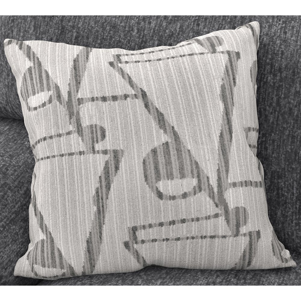 Tyson Chair with Cuddler Cushion in Grey Color