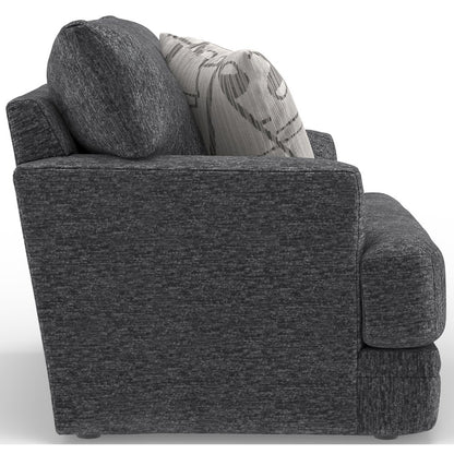 Tyson Chair with Cuddler Cushion in Grey Color