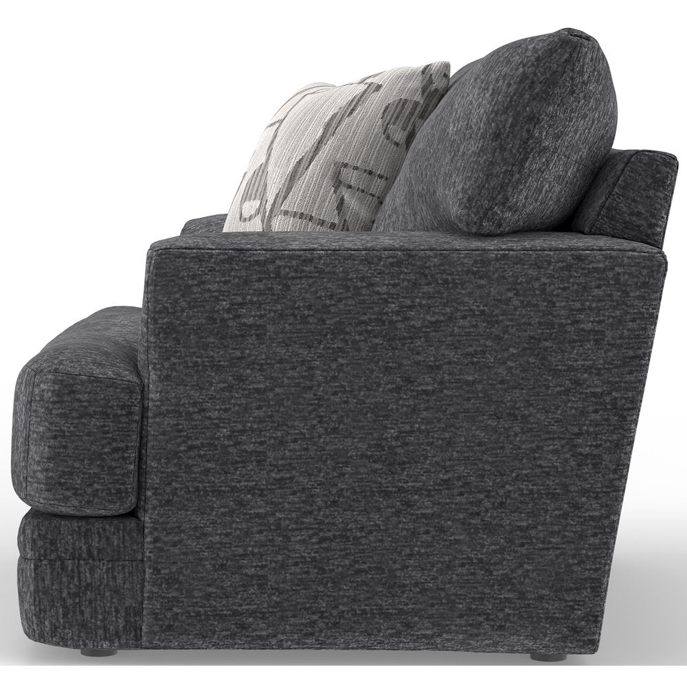 Tyson Chair with Cuddler Cushion in Grey Color