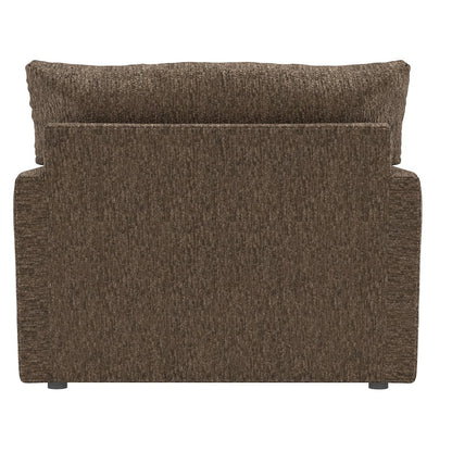 Tyson Chair with Cuddler Cushion in Brown Color