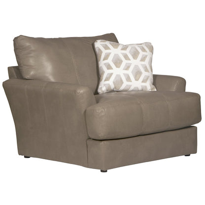 Prato Italian Top Grain Leather Match Chair in Beige Color