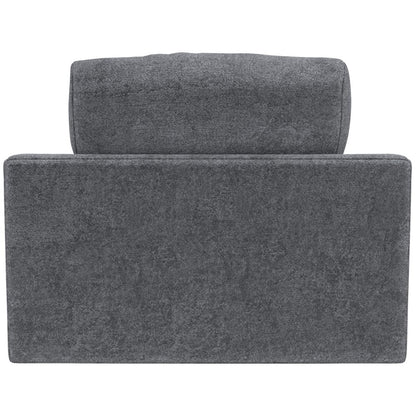 Cozy Chaise with USB Charging Ports in Grey Color