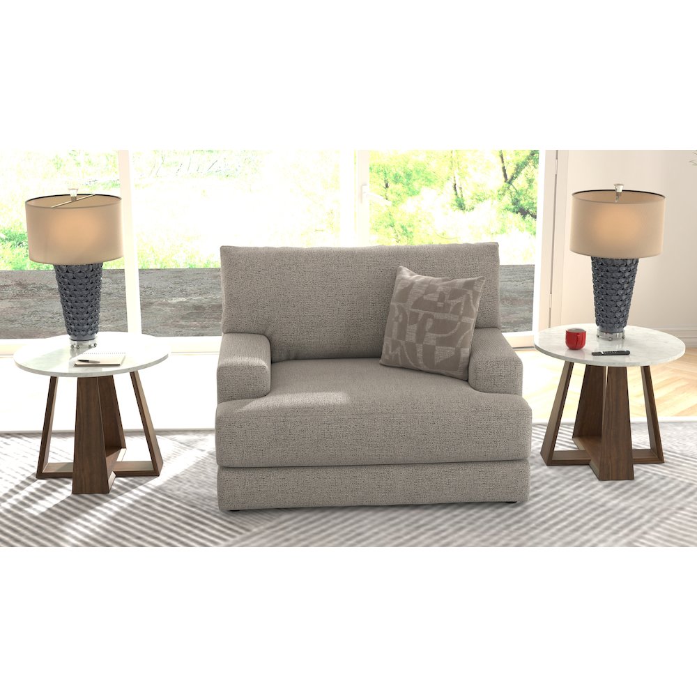 Zeke Oversized Chair in Grey Color