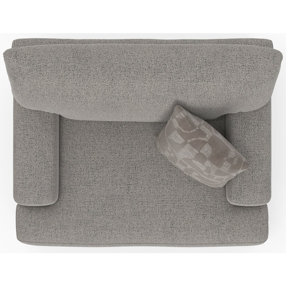 Zeke Oversized Chair in Grey Color