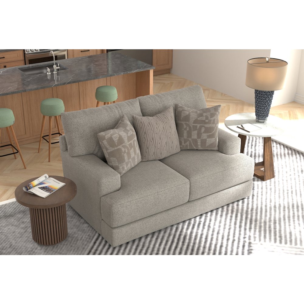 Zeke Loveseat in Grey Color