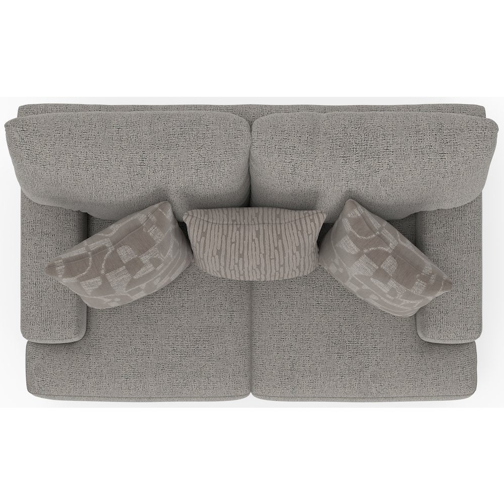 Zeke Loveseat in Grey Color
