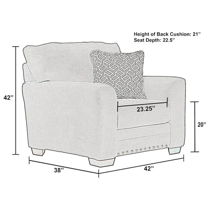 Cutler Chair in Grey Color