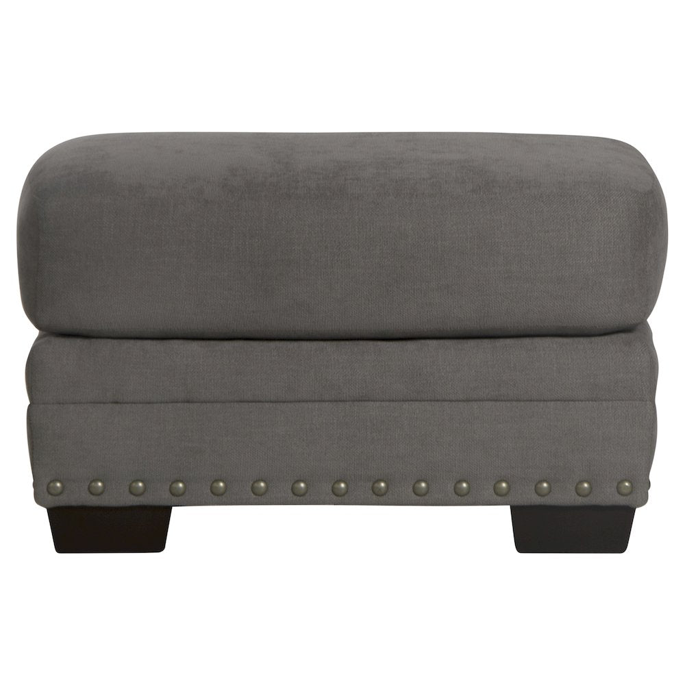 Cutler Ottoman in Grey Color