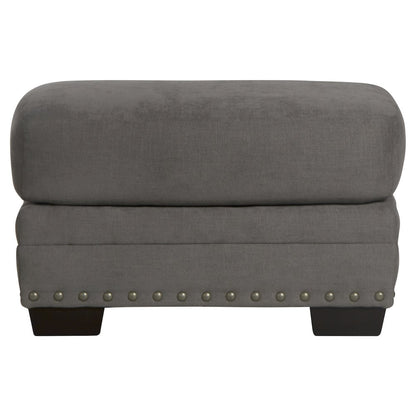 Cutler Ottoman in Grey Color