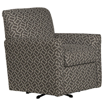 Cutler Swivel Accent Chair in Grey Color