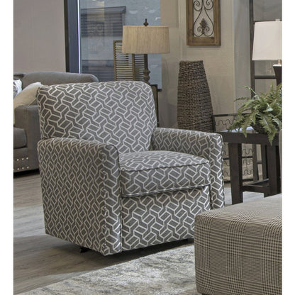 Cutler Swivel Accent Chair in Grey Color